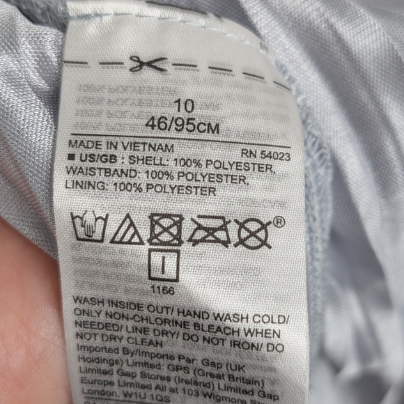 Banana Republic Metallic Silver Pleated Midi Skirt 10 - Picture 4 of 5